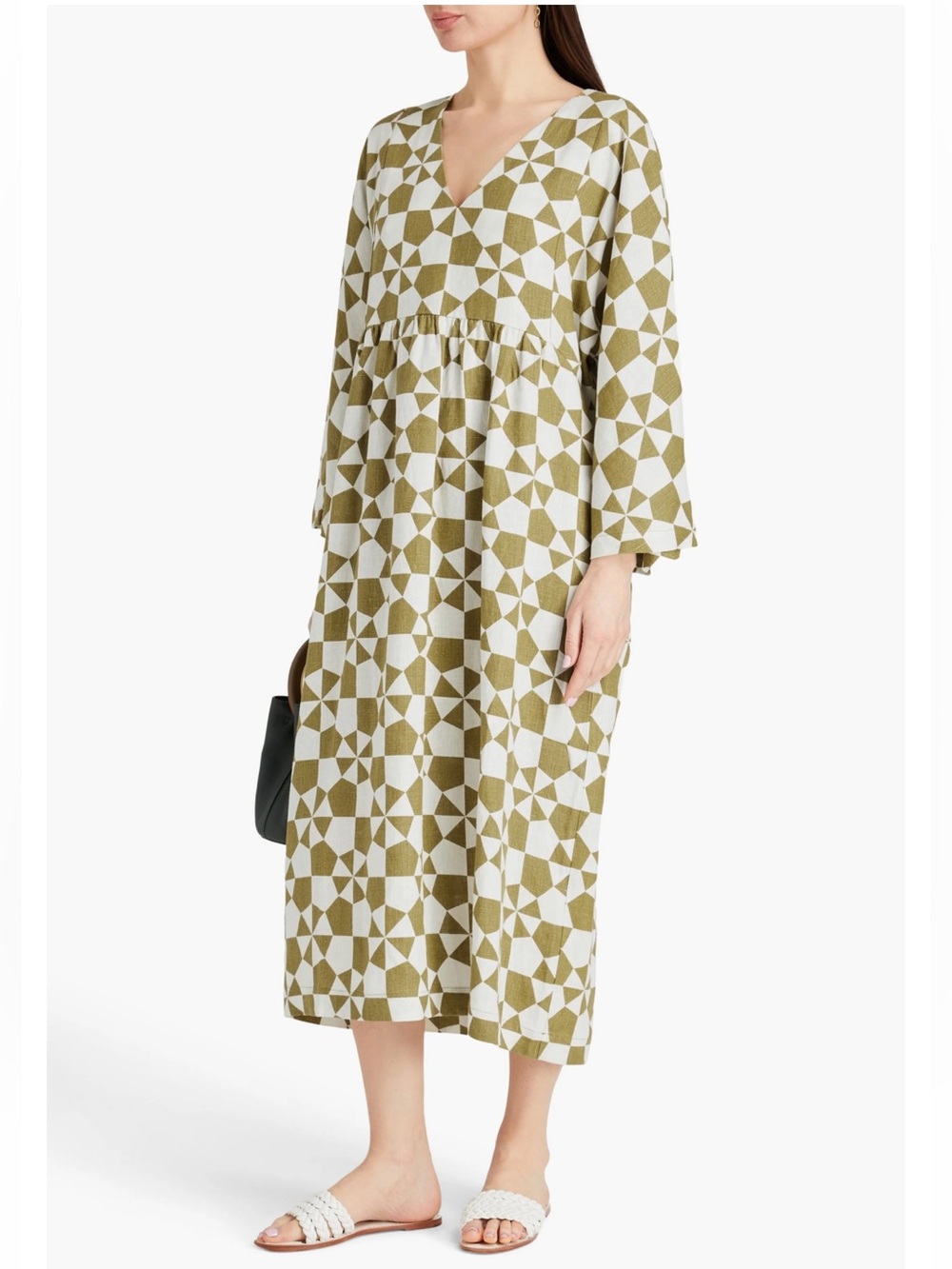 Mara Hoffman Aviva Printed Hemp Midi Dress
